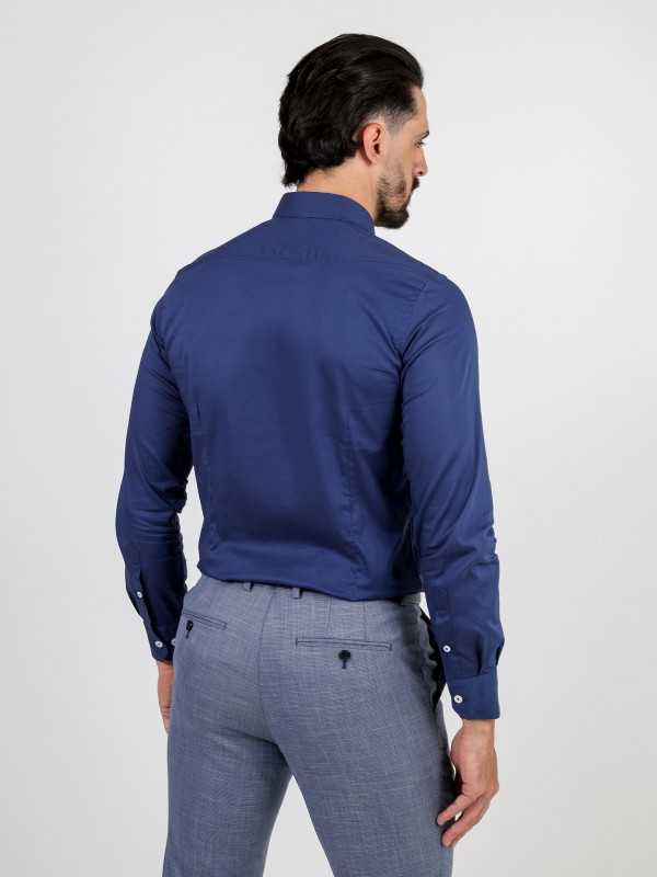 Camisa clássica lisa slim fit Camisa clássica lisa slim fit