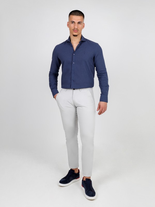 Slim fit five pockets chino trousers