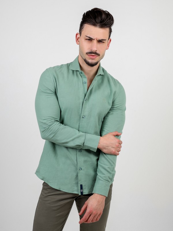 Linen and cotton shirt