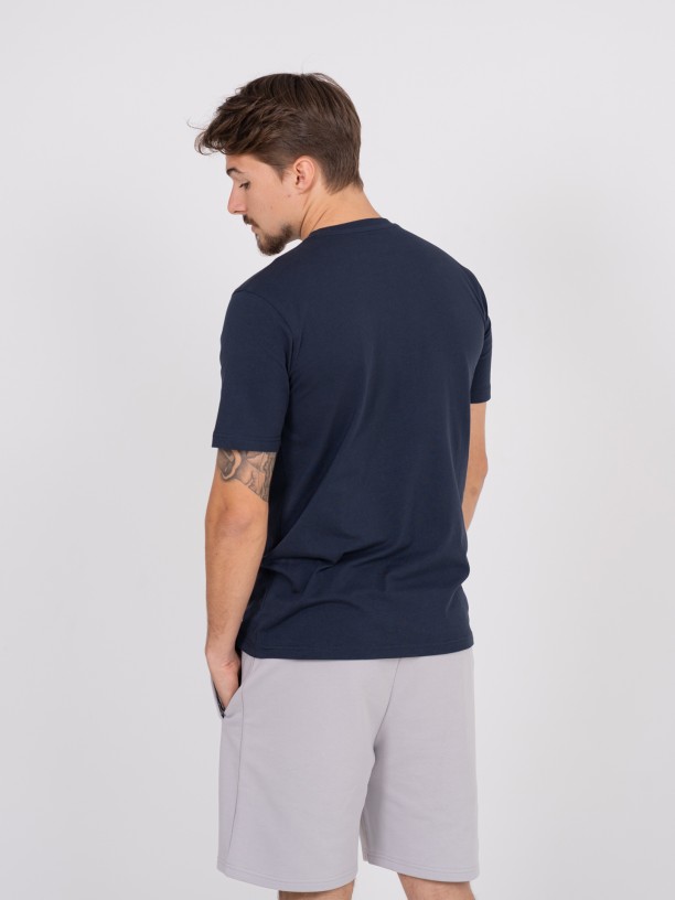 T-shirt loose fit com logtipo WAC