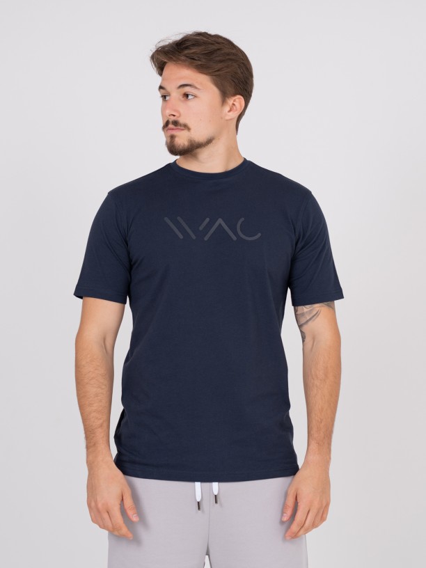 T-shirt loose fit com logtipo WAC