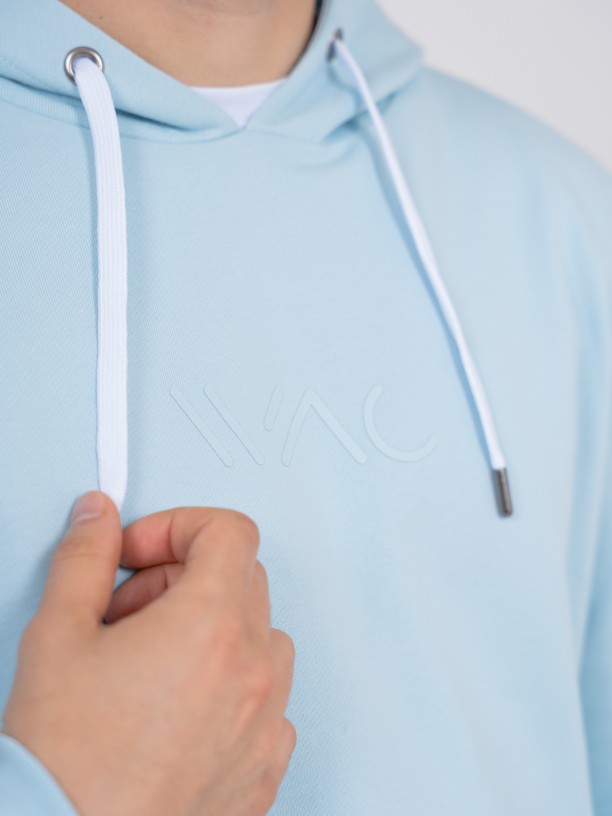 Sweatshirt hoodie com logótipo WAC