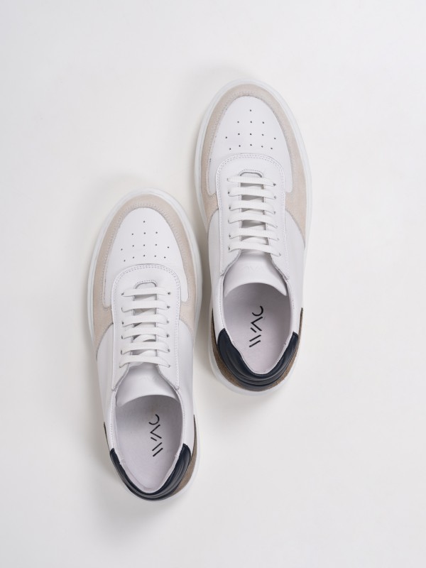 WAC Space leather combined sneakers