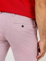 Striped cotton chino shorts Striped cotton chino shorts