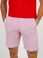 Striped cotton chino shorts Striped cotton chino shorts