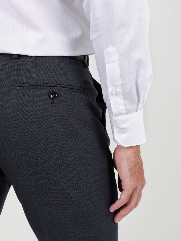 Camisa clssica lisa regular fit