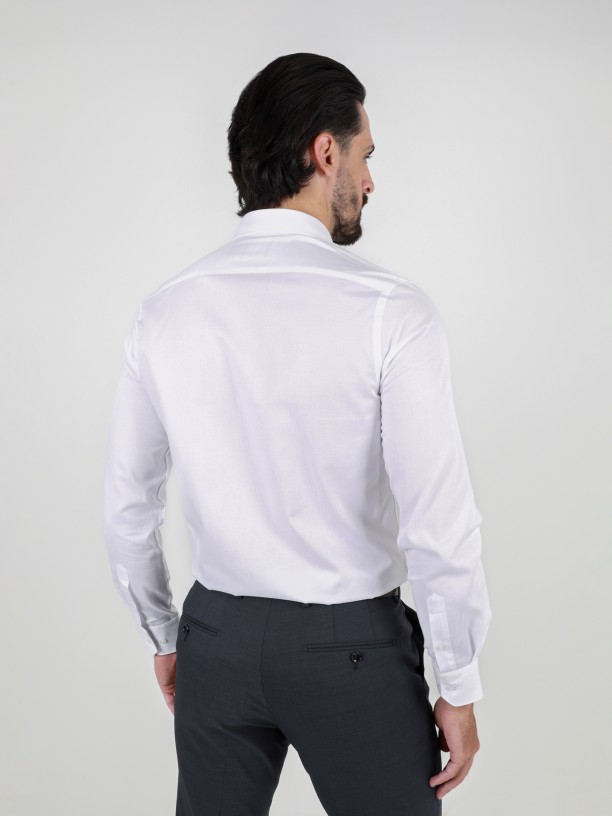 Camisa clssica lisa regular fit