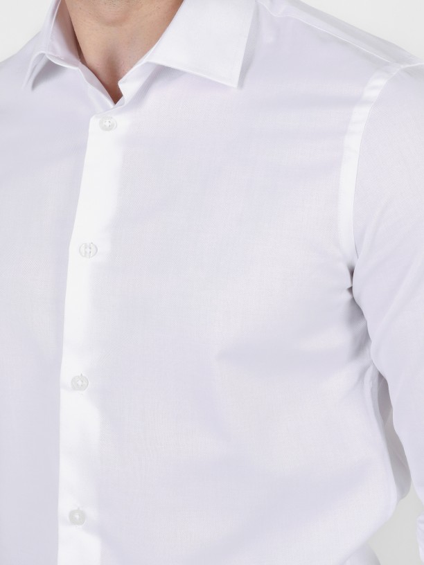 Camisa clssica lisa regular fit