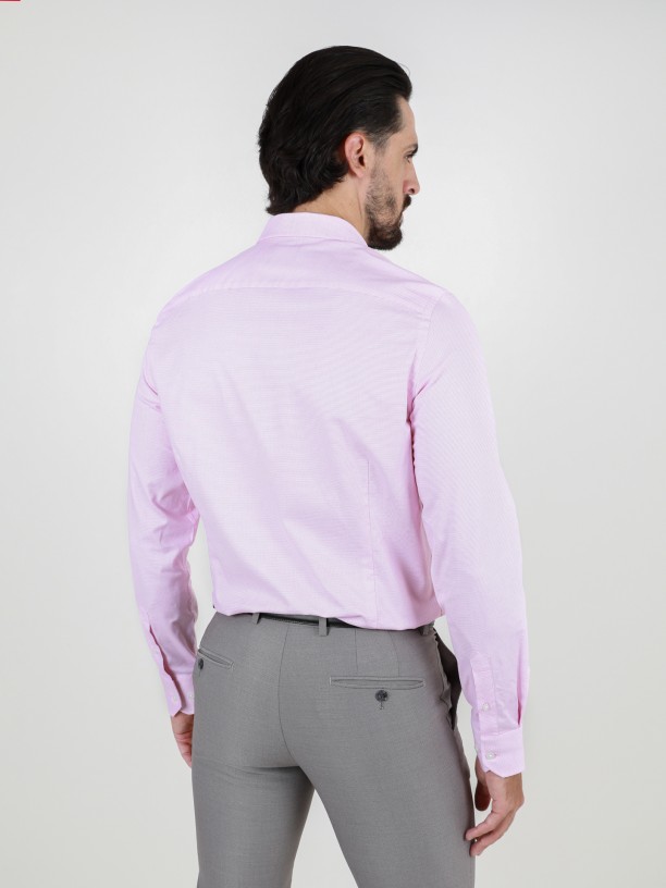 Camisa clsica lisa slim fit