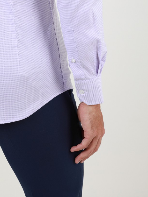 Camisa clssica lisa slim fit