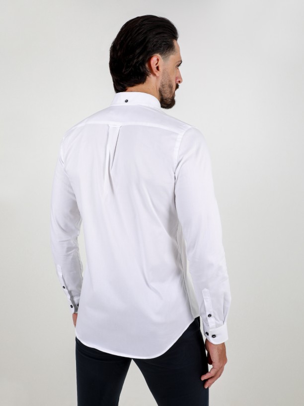 100% cotton plain casual shirt