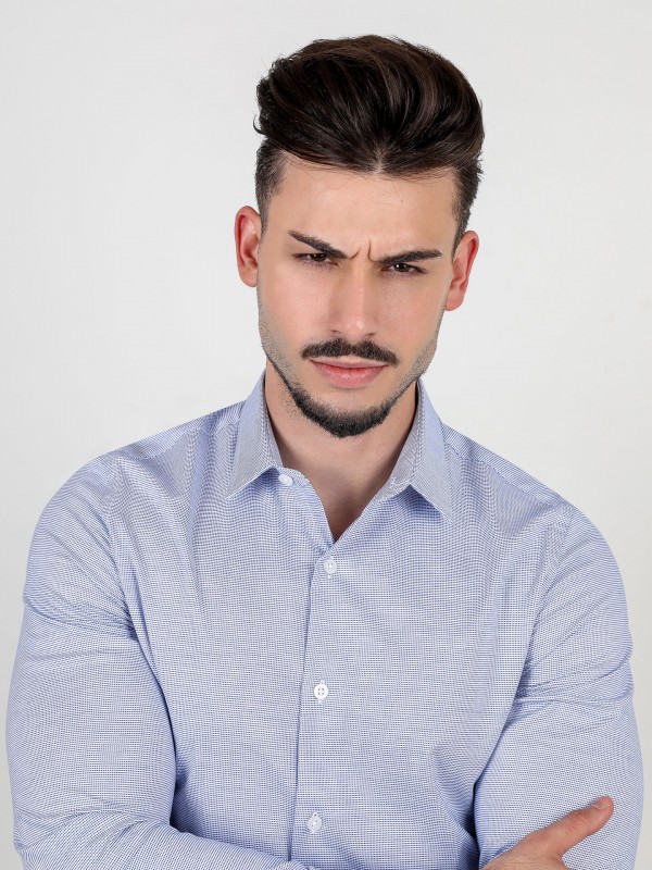 Camisa clssica lisa slim fit