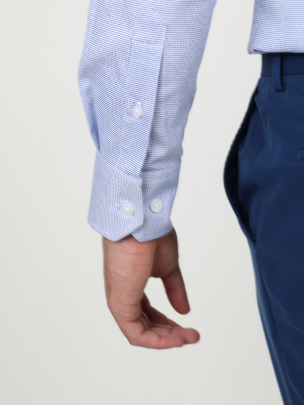 Camisa clsica lisa slim fit