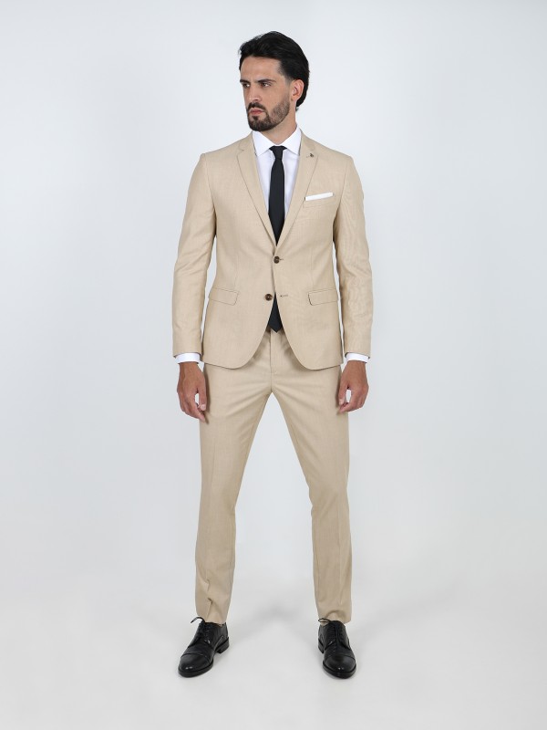 Slim fit plain suit