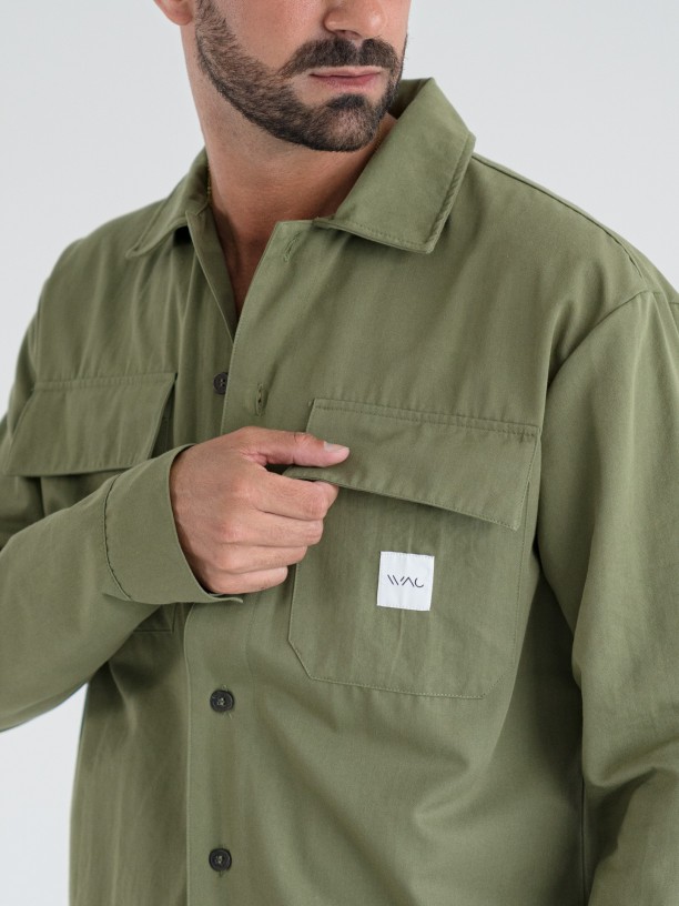 Oversize shirt with bags wac