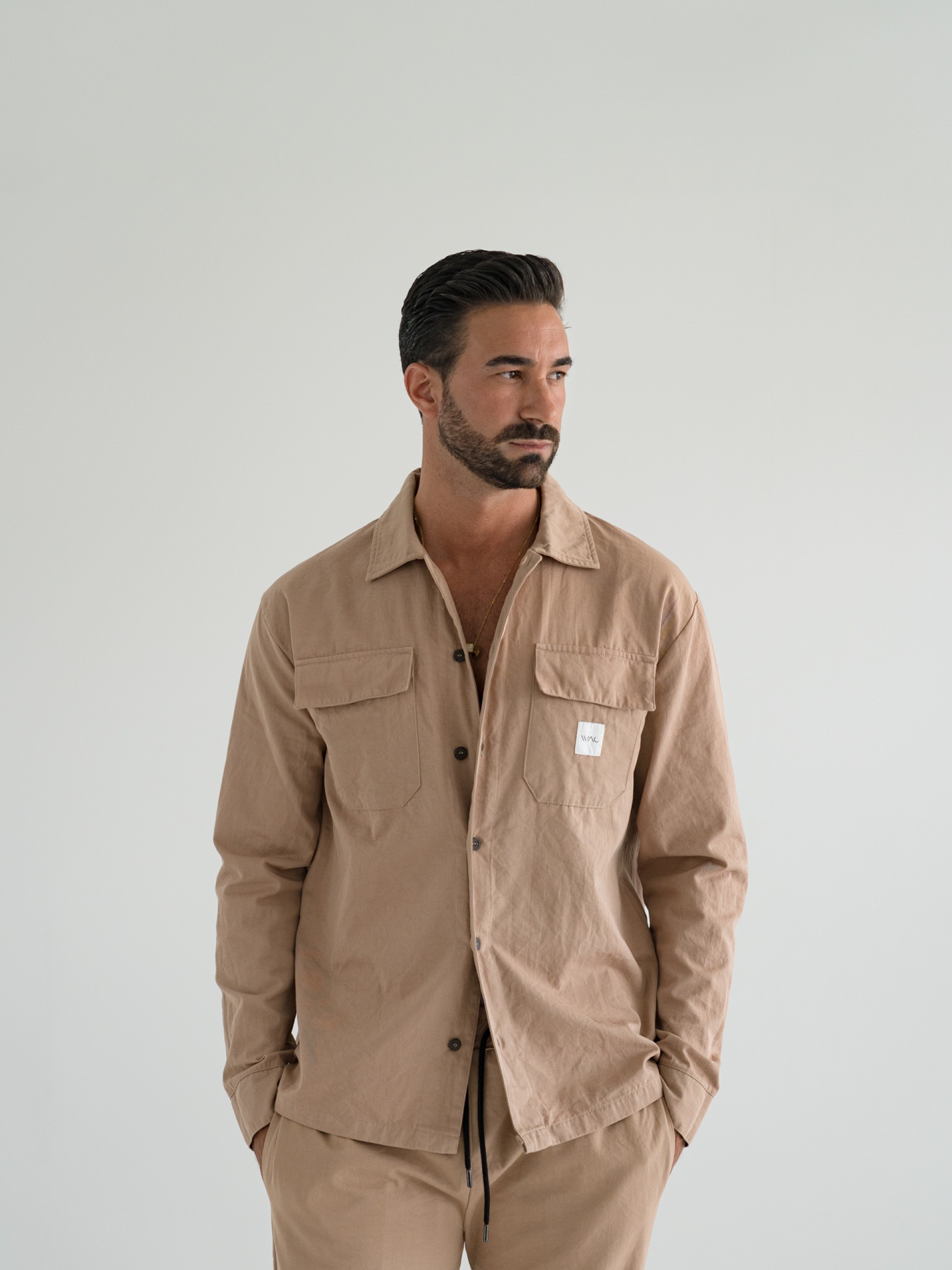 Oversize shirt with bags wac