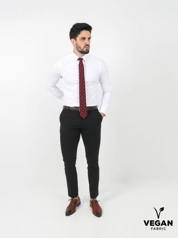 Vegan fabric elegant trousers