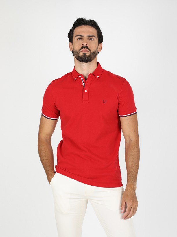 Polo bsico piqu 100% algodn