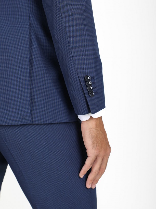 Traje de micro estampado regular fit