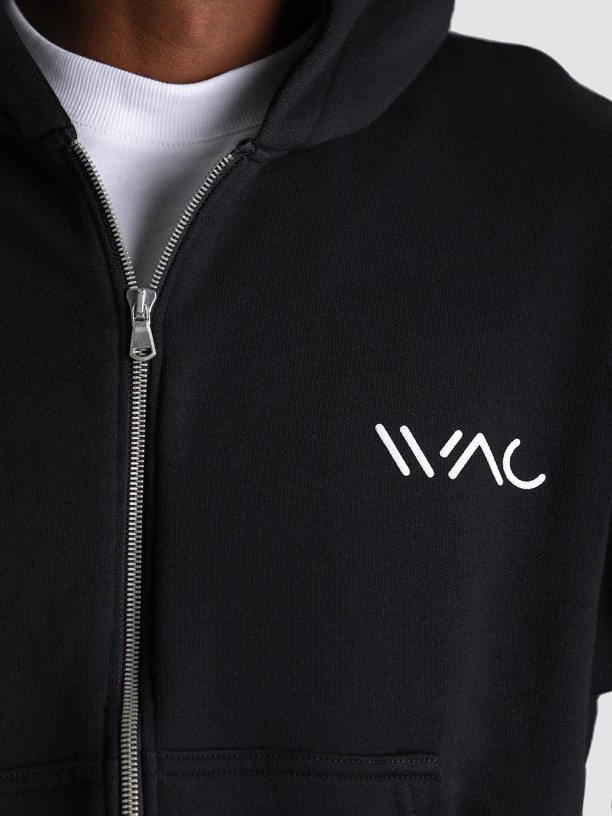 Chaqueta con capucha y logo WAC