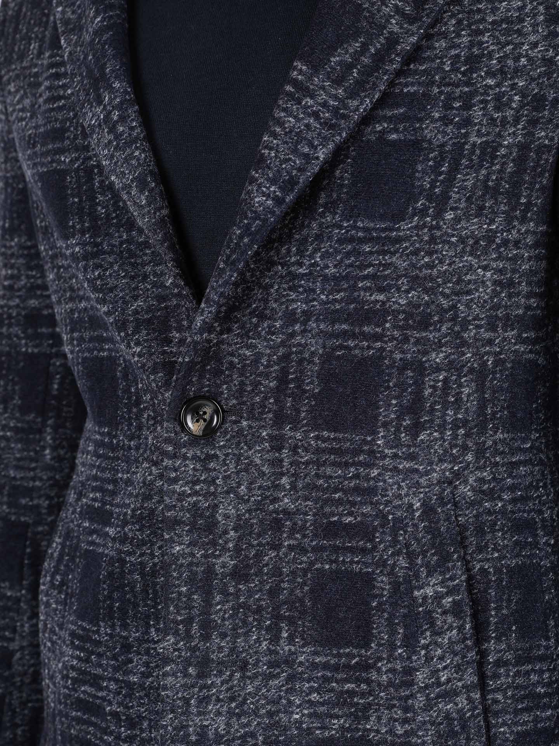 Sobretudo de lã com padrão xadrez