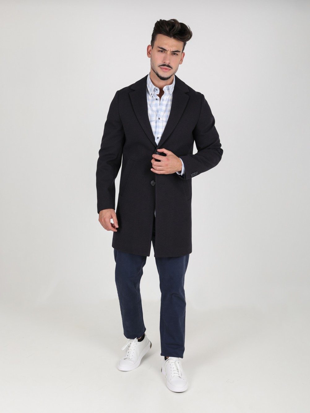 Sobretudo clássico regular fit