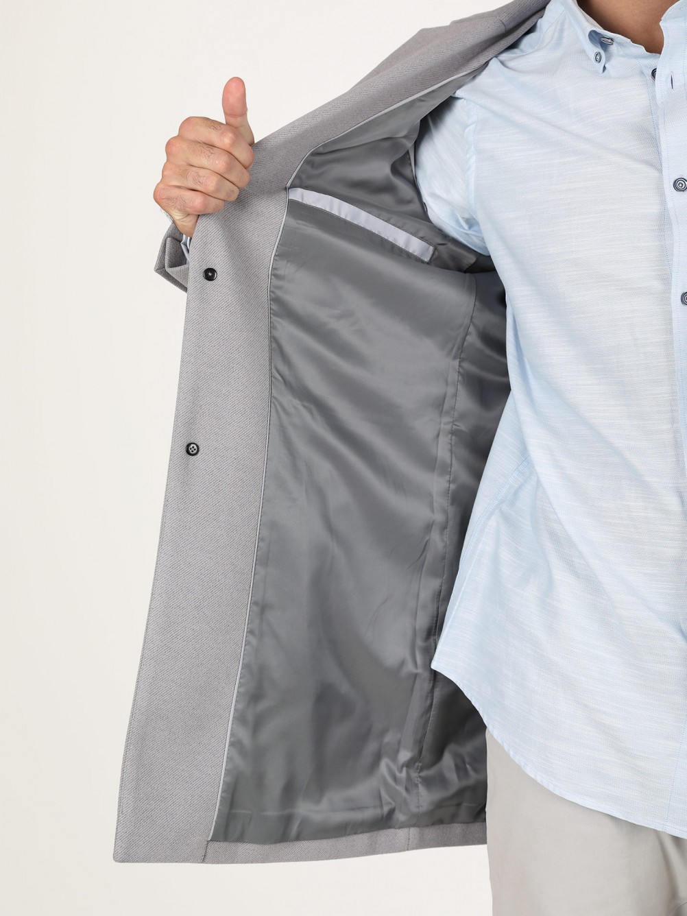 Sobretudo cl�ssico regular fit