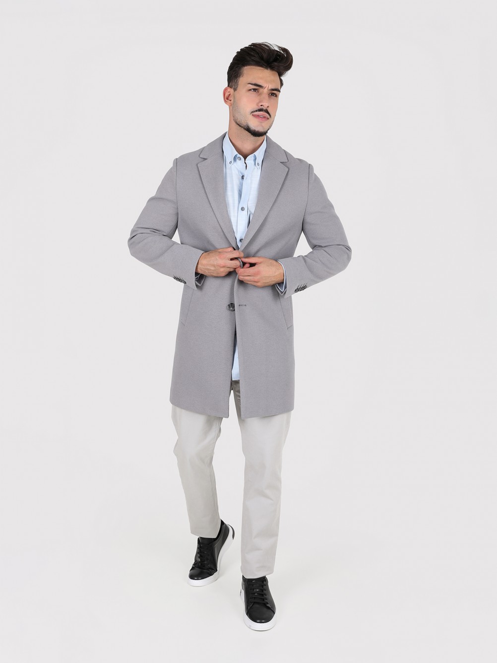 Sobretudo cl�ssico regular fit