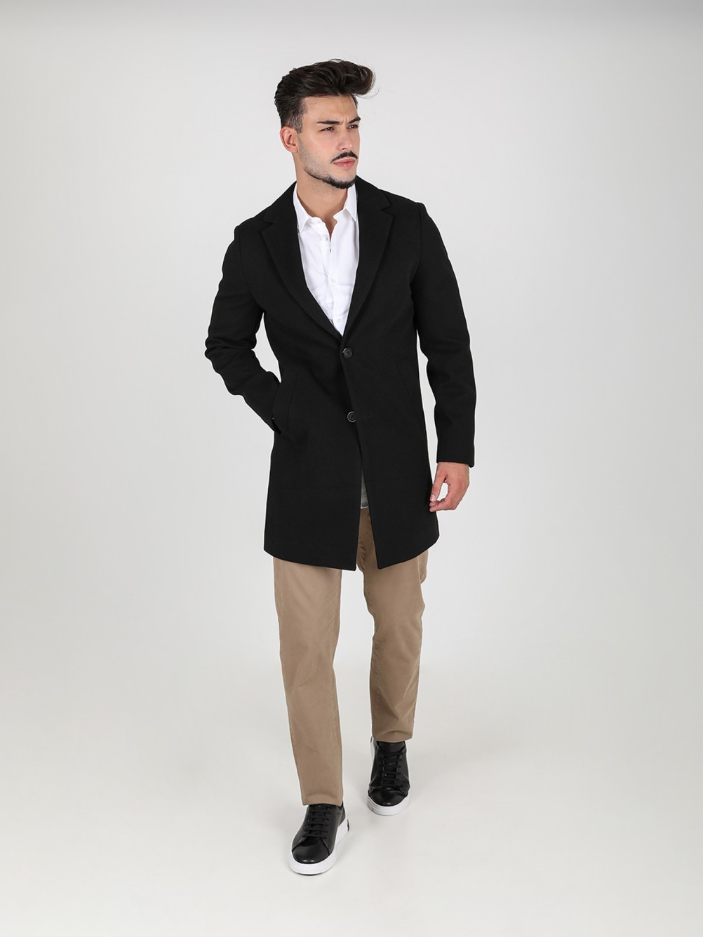 Sobretudo cl�ssico regular fit