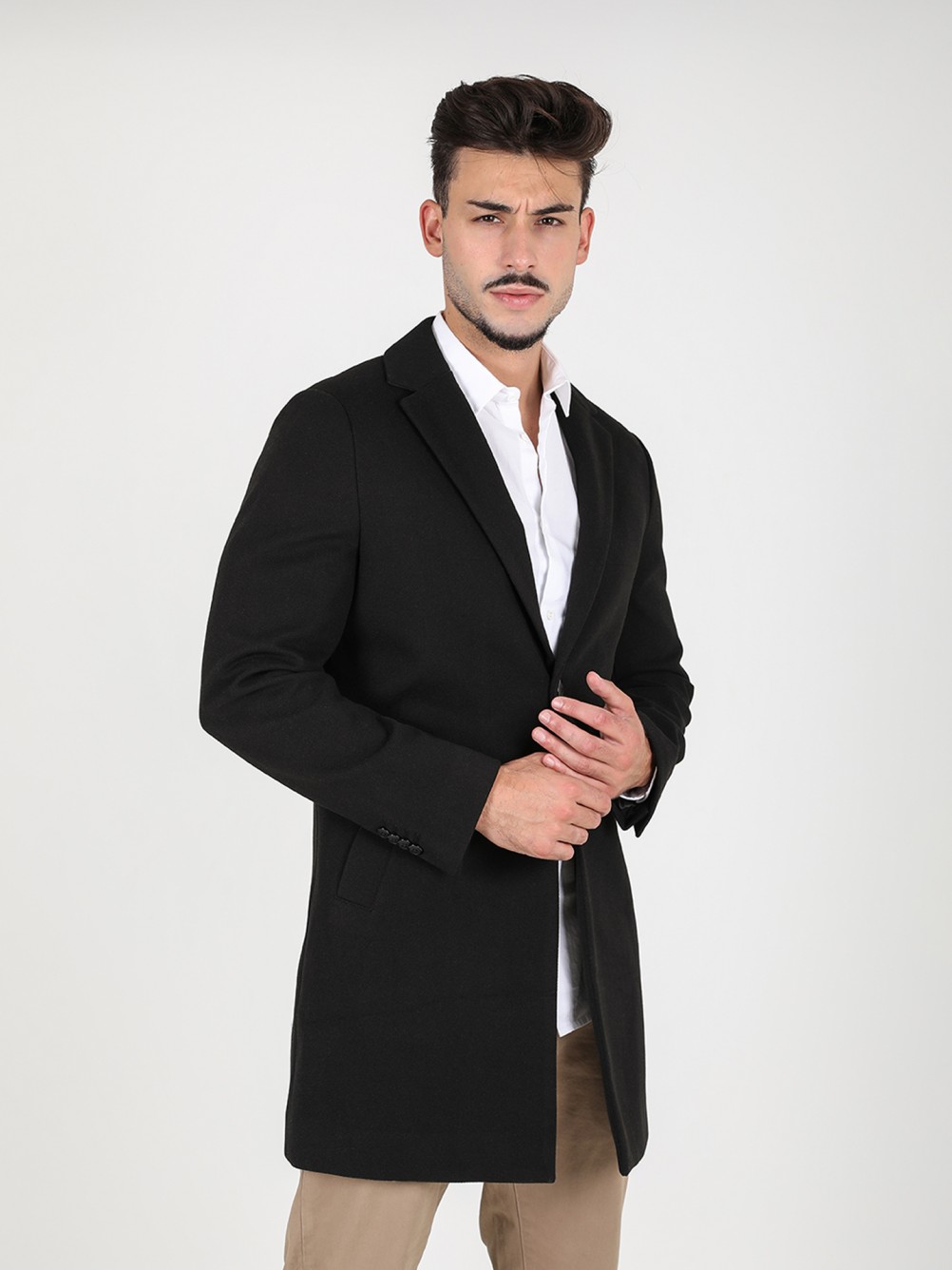 Sobretudo cl�ssico regular fit