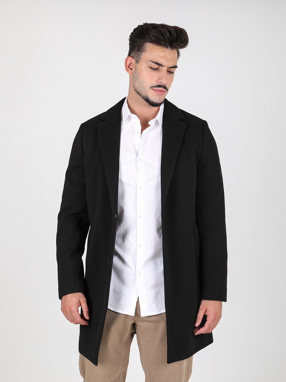 Sobretudo cl�ssico regular fit