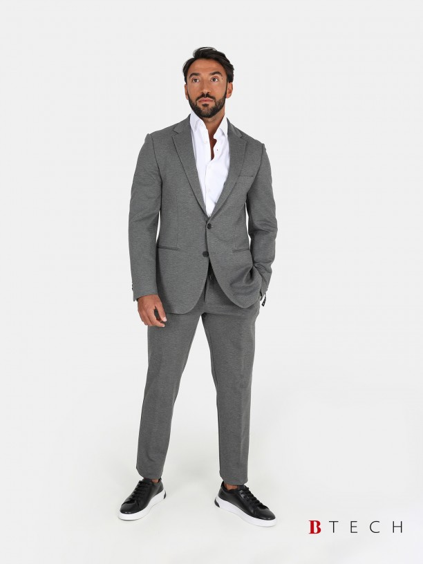 Fato slim fit elstico b-tech