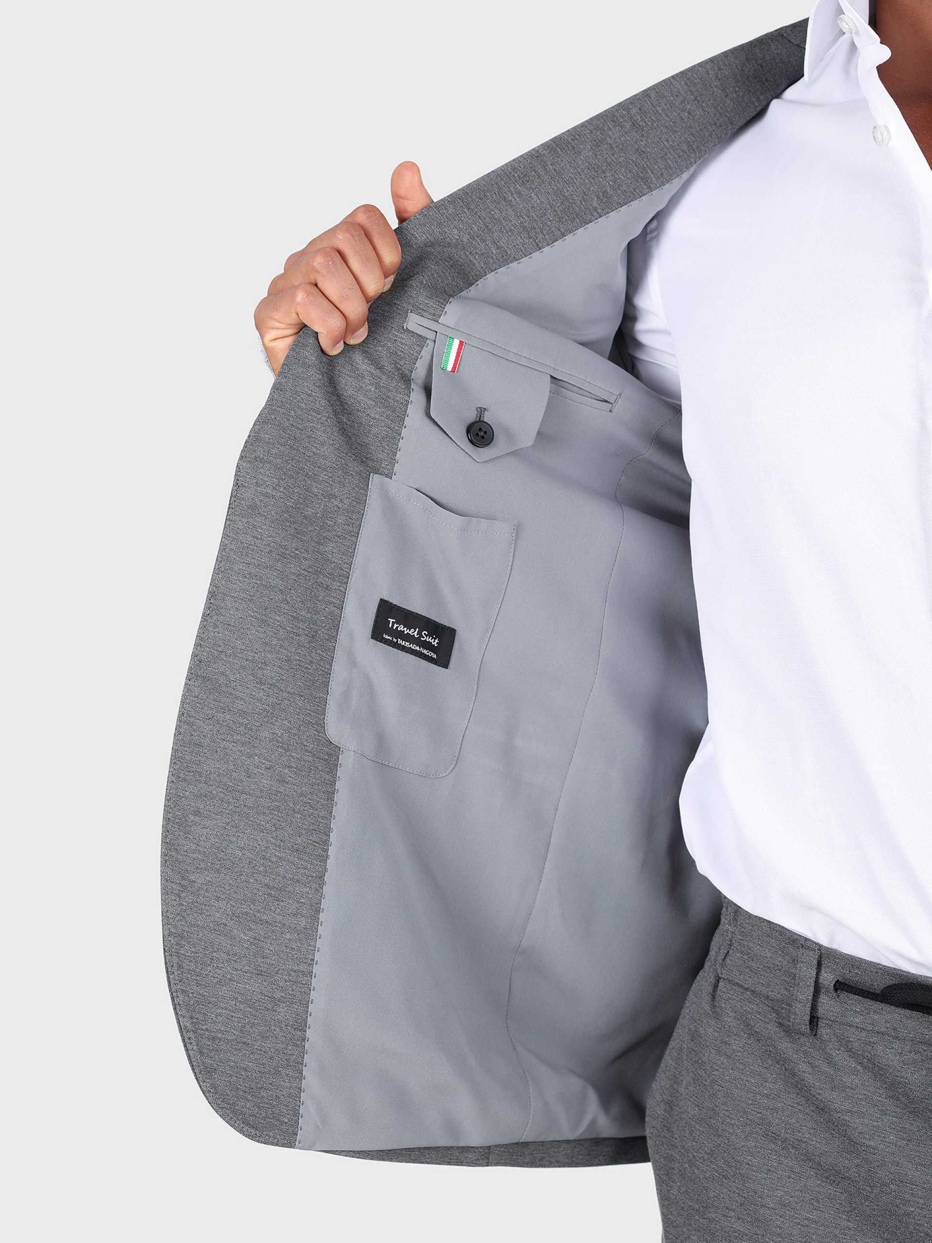 Traje elástico slim fit