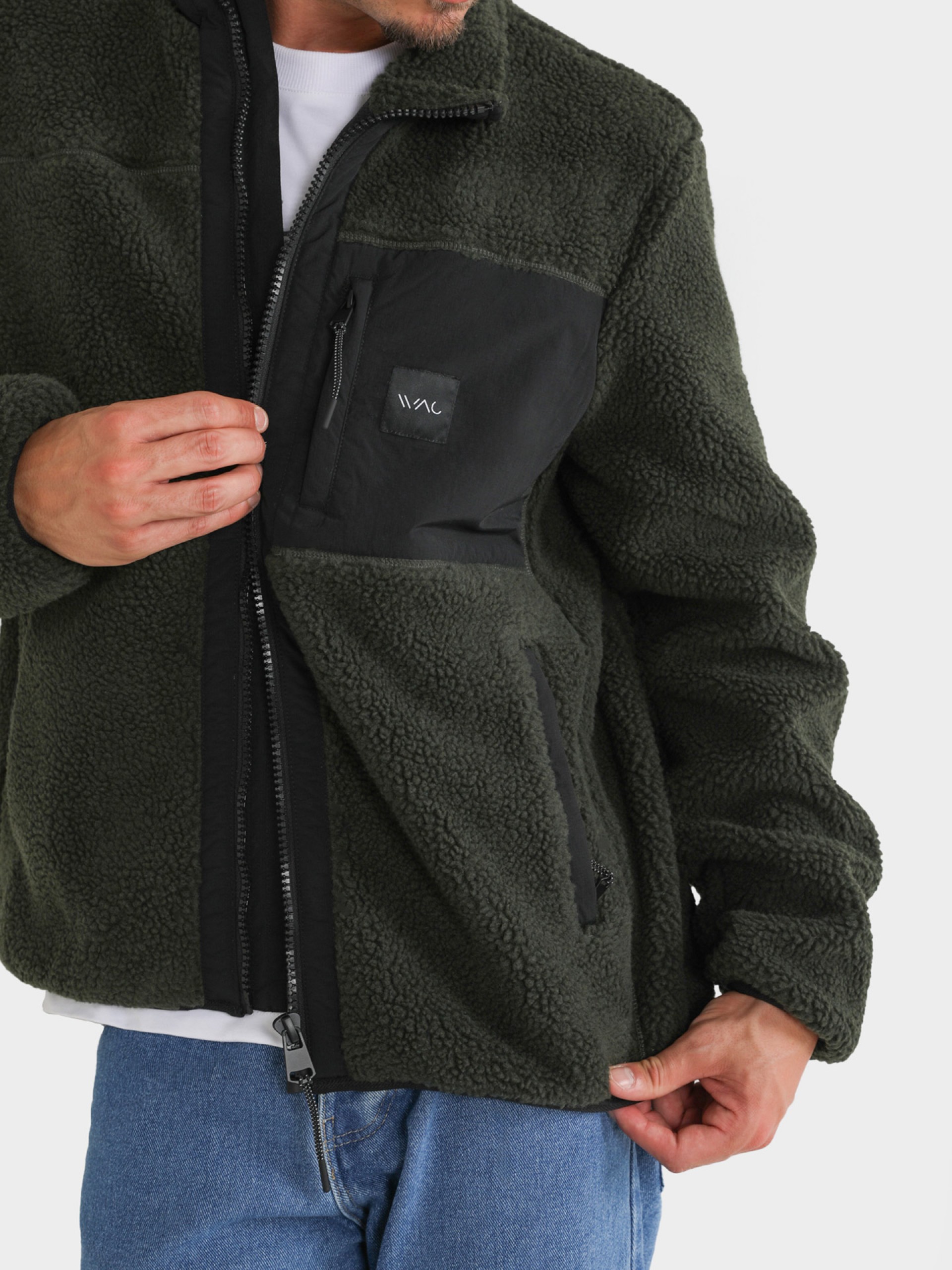 Fleece jacket with WAC logo