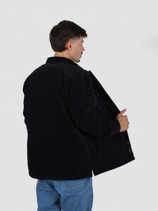 Camisa oversize bombazina com bolsos WAC