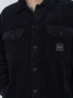 Camisa oversize bombazina com bolsos WAC