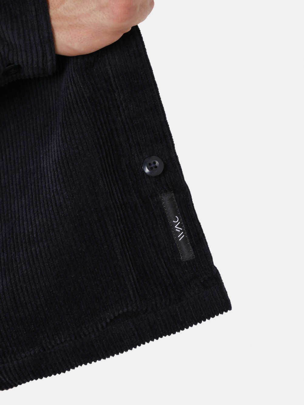 Camisa oversize bombazina com bolsos WAC