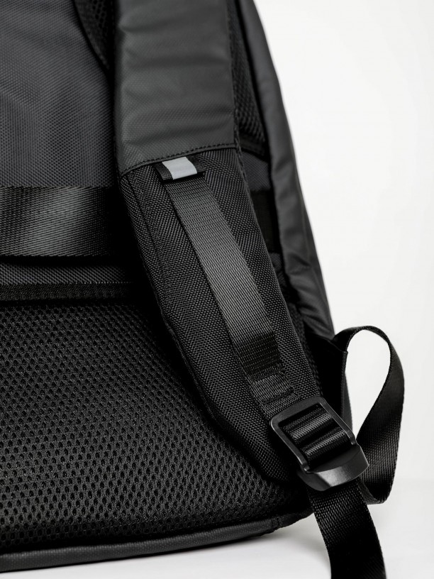 Black smart backpack