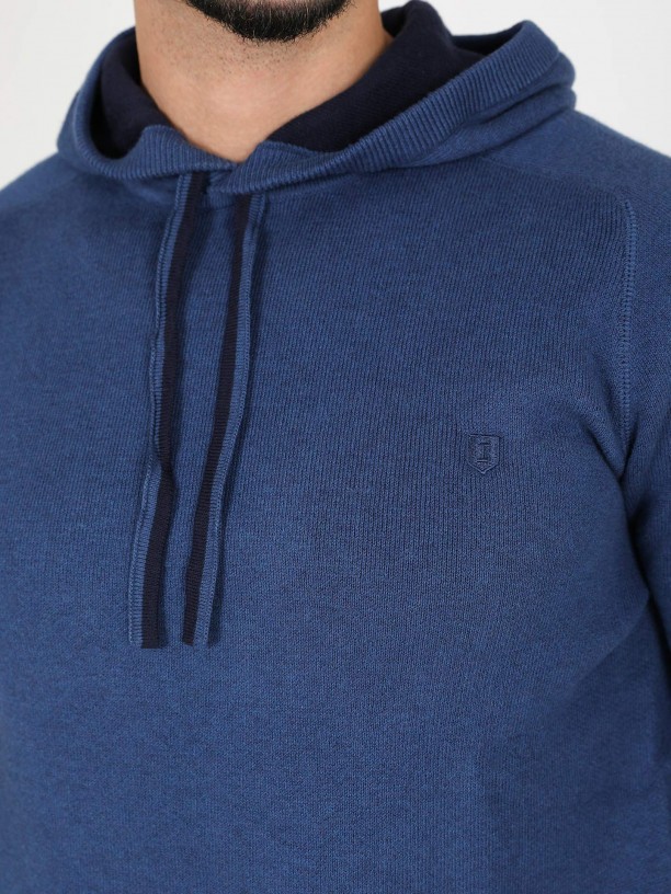 Cashmere hooded sweatshirt