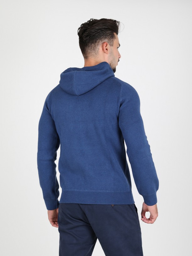 Cashmere hooded sweatshirt