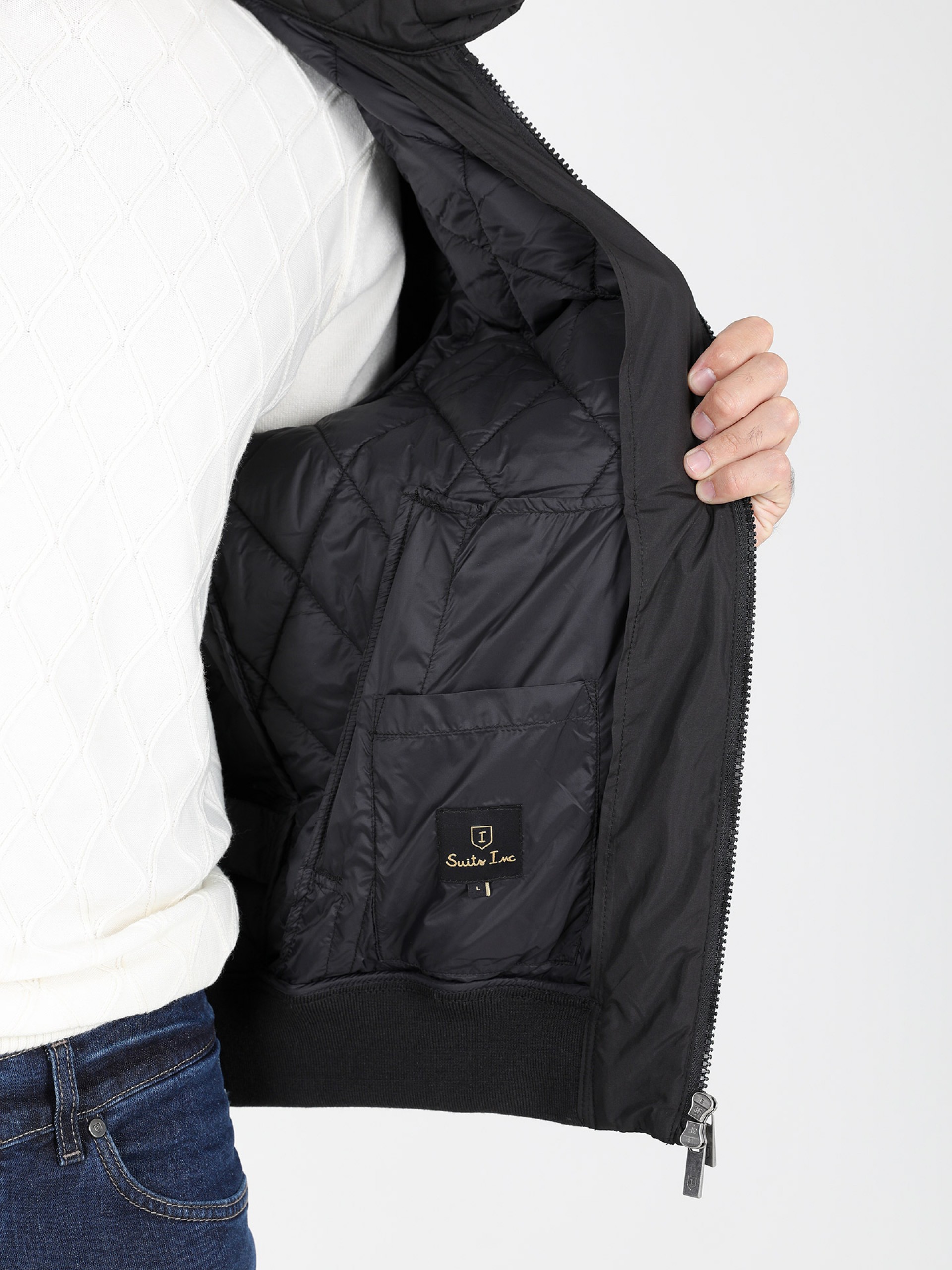 Padded bomber jacket