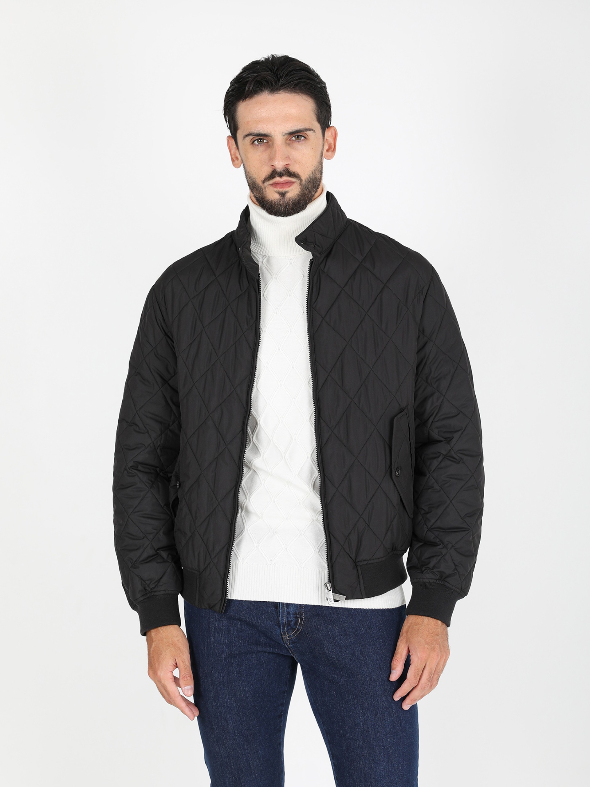 Padded bomber jacket