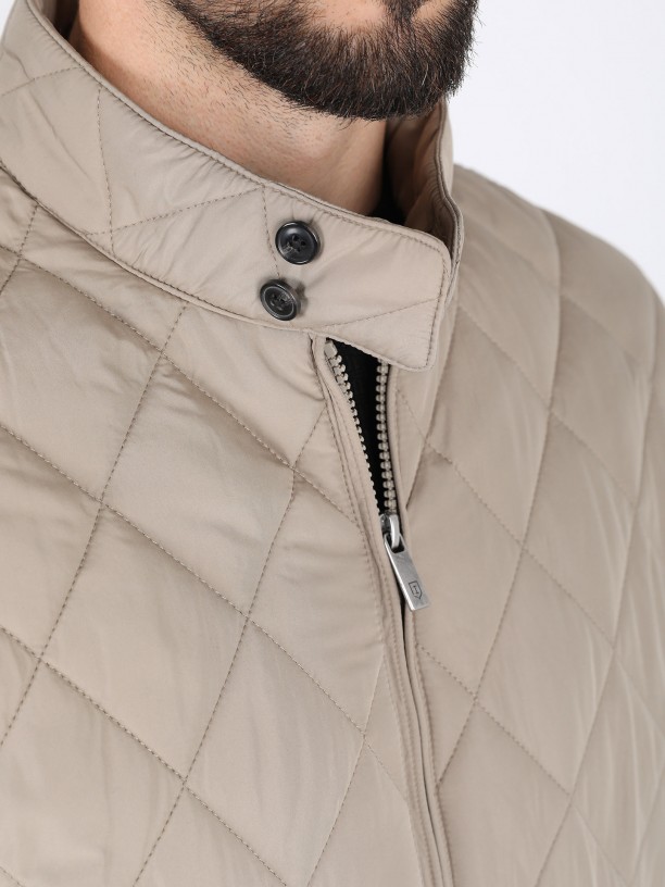 Padded bomber jacket