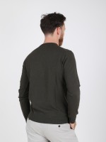 Camisola de malha gola redonda