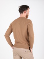 Camisola de malha gola redonda