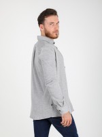 Camisa de algodão e lã Camisa de algodão e lã