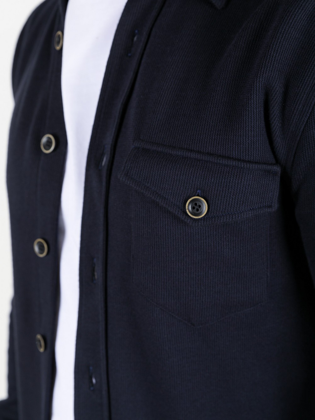 Camisa de algodão e lã