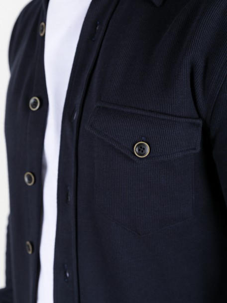 Camisa de algodão e lã Camisa de algodão e lã
