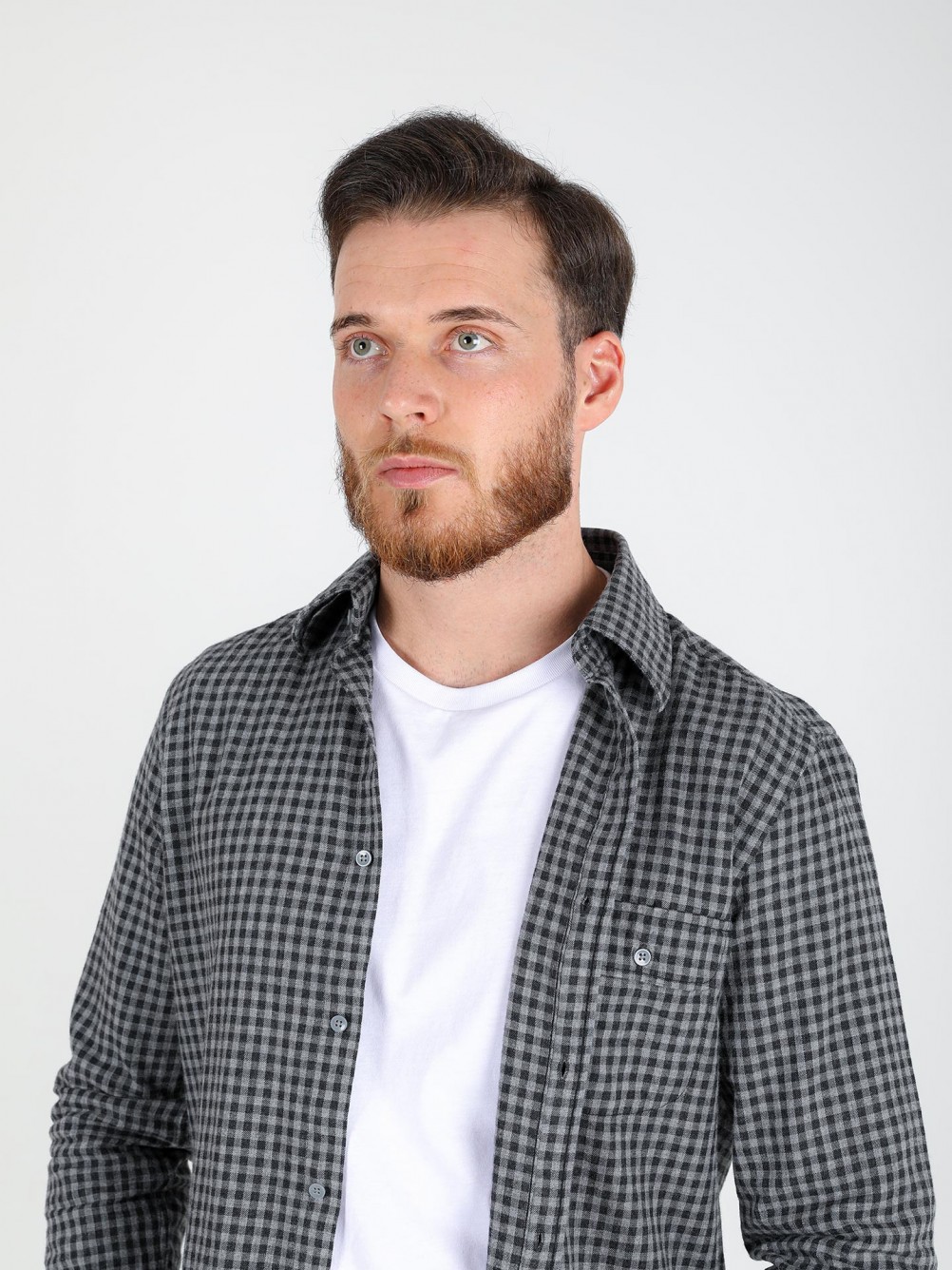 Camisa de algod�n cuadros