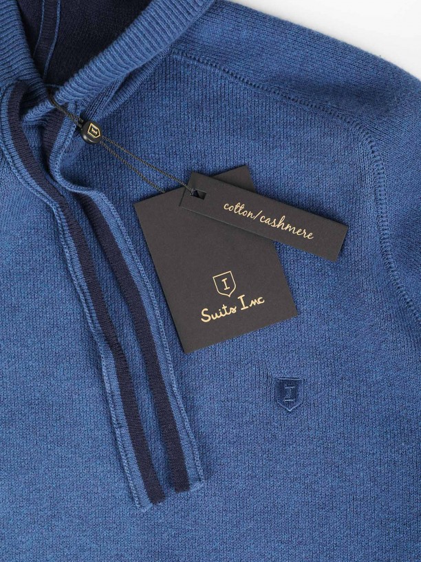 Sudadera con capucha de cachemir